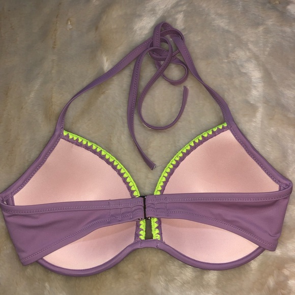 S&S Lavender Crochet Swim Bikini Top - Picture 5 of 8